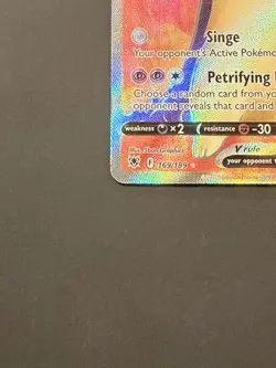 2022 Pokemon Astral Radiance Hisuian Typhlosion V 169/189 Bent - Image 2
