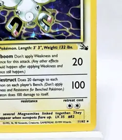 Magneton 11/62 - Holo Rare - Fossil - Unlimited - LP - Pokemon TCG - Image 5