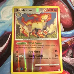 Pokemon Rapidash Holo Rare 28/99 Stage 1 80 HP Fire Blast Agility Pokemon TCG - Image 1