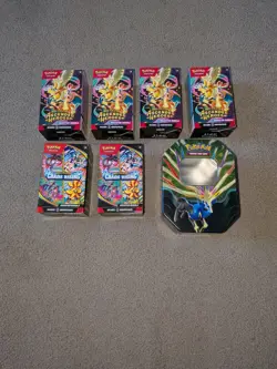 Empty Pokemon Ascended Heroes & Chaos Rising Booster Bundles & Xernas Tin - Image 1