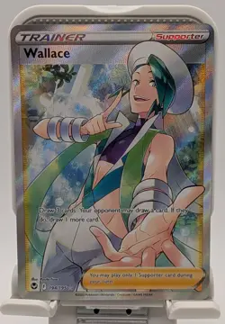 Pokemon TCG Wallace (Full Art) Silver Tempest 194/195 Holo Ultra Rare NM - Image 1