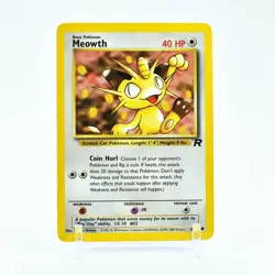 Meowth - 62/82 Team Rocket Unlimited Common Pokemon - NM - Image 1