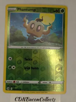 Phantump 016/264 Common Fusion Strike Pokemon Reverse Holo Near Mint - Image 1