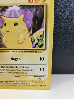 Pikachu 58/102 Pokemon TCG Base Set LP - Image 3