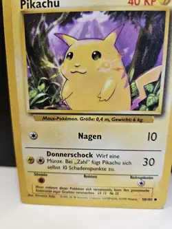 Pikachu 58/102 Pokemon TCG Base Set LP - Image 4