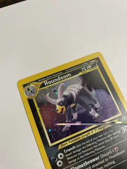 Pokemon LP Houndoom 4/75 Neo Discovery Holo Rare Stage 1 Dark HP 70 - Image 5