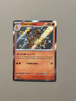 Pokemon TCG Charmeleon Shiny Rare Holo 110/091 Paldean Fates - Image 1