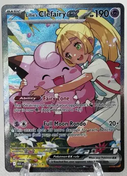 Pokemon TCG Lillie's Clefairy ex 280/217 Ascended Heroes SIR Near Mint - Image 2