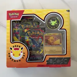 Pokemon TCG Pokemon Day 2026 Collection Box Pikachu Promo Coin 3 Packs Eng - Image 1