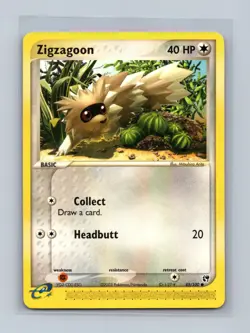 Zigzagoon 85/100 Common Sandstorm Pokemon Lightly Played - Image 1
