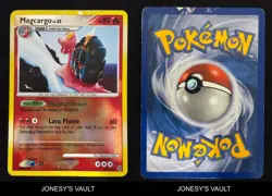 2008 POKEMON GREAT ENCOUNTERS MAGCARGO 45 REVERSE HOLO UNCOMMON - Image 4