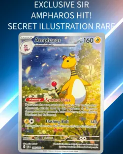 Pokemon TCG Ampharos Chaos Rising Exclusive SIR - Image 1