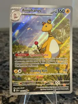 Pokemon TCG Ampharos Chaos Rising Exclusive SIR - Image 3