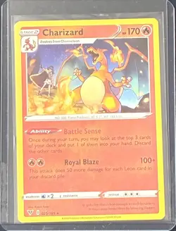 Charizard 025/185 Rare Vivid Voltage Pokemon Reverse Holo Near Mint - Image 1