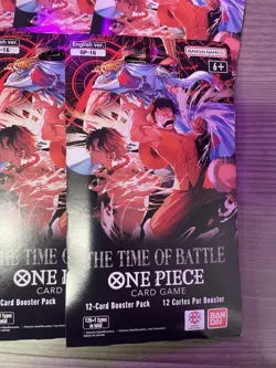 One Piece CCG OP-16 The Time Of Battle Sleeved Booster Packs English - Lot of 10 - Image 2