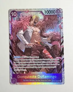 One Piece TCG Donquixhote Doflamingo OP14-069 Rare Foil The Azure Sea’s Seven SR - Image 1