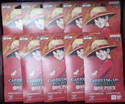 10x - One Piece TCG OP-13 Carrying On His Will Sleeved Booster Pack Lot English - Image 1