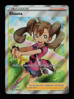 Shauna 263/264 Ultra Rare Fusion Strike Pokemon Cards - Image 1