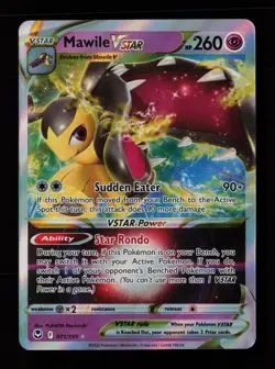 Mawile VSTAR 071/195 Holo VSTAR Rare Silver Tempest Pokemon Cards - Image 1