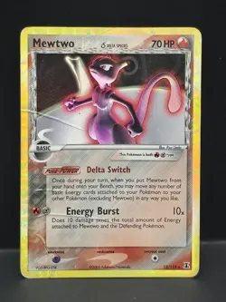 Mewtwo 2005 Delta Species Reverse Holo Rare Card 12/113 - Image 1