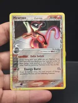 Mewtwo 2005 Delta Species Reverse Holo Rare Card 12/113 - Image 2