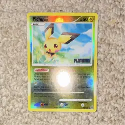 Pokemon TCG Pichu Reverse Holo Platinum 45/100 Basic HP50 Electric Circuit Card - Image 1