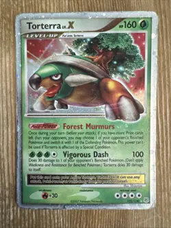 Torterra LV.X 122/130 Ultra Rare Holo - Diamond & Pearl Pokemon TCG 2007 DAMAGED - Image 1