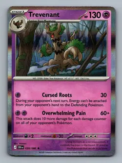 Trevenant #039/086 Holo ME04: Chaos Rising (Uninori) Pokemon Card - NM - Image 1