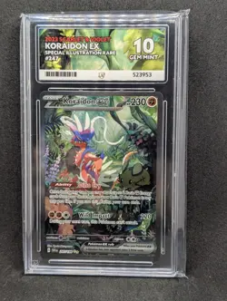 Koraidon EX 247/198 Scarlet Violet Base Pokemon Card Ace Gem Mint 10 - Image 1