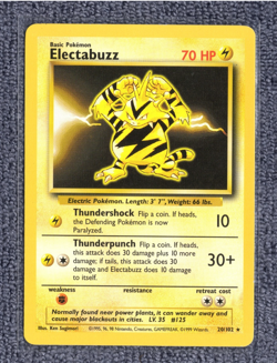 Electabuzz 20/102 Base Set LP - Pokemon TCG Card Rare - Image 1