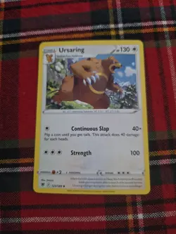 Pokemon TCG Ursaring Astral Radiance 123/189 Regular Uncommon Card Near Mint NM - Image 1