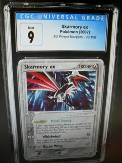 CGC 9 Mint Skarmory Ex 98/108 Ex Power Keepers Holo Rare Pokemon Card - Image 2
