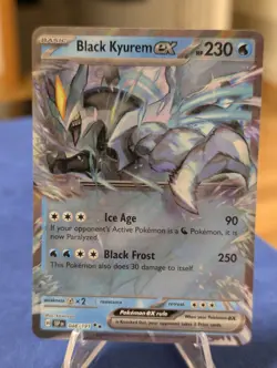 Pokemon Sv08: Surging Sparks Double Rare Holo Black Kyurem EX 048/191 - Image 1