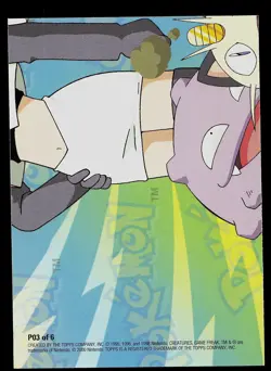 Pokemon Card - Pikachu Topps Series 3 Puzzle Card P03 of 6 - Image 2