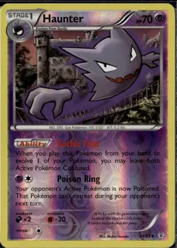 Haunter Uncommon Generations 34/83 Psychic Reverse Holo Pokemon Card - Image 1