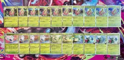 Pokemon Card Bulk Grass Type +20 Holo & Reverse Holo Common & Uncommon Lot 42 - Image 1