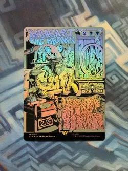 Foil Borderless Poster Radagast the Brown EX+/NM- Universes Beyond: LotR - Image 1
