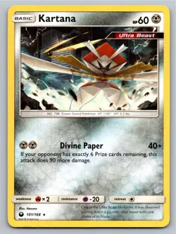Kartana 101/168 Rare Celestial Storm Pokemon Lightly Played - Image 1