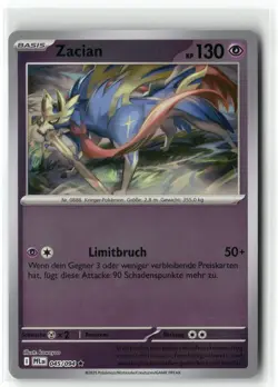Pokemon Pflanzeln des Lichts Zacian #045/094 Rare Reverse Holo DE - Image 1
