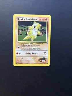 2000 Pokemon Gym - Heroes Brock’s Sandshrew #71 Mint - Image 1