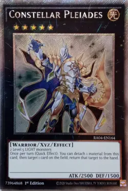 RA04-EN164 CONSTELLAR PLEIADES PLATINUM SECRET RARE 1ST EDITION YuGiOh CARD - Image 1
