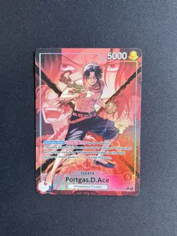 2026 OP16-001 Portgas.D.Ace Leader Alt Art One Piece TCG English - Image 1