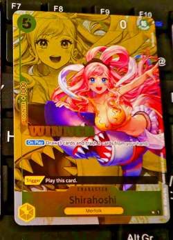 One Piece Card Game Carte Holo Shirahoshi OP03-116 WINNER FR Mint - Image 1