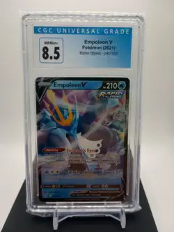 CGC 8.5 - Empoleon V 040/163 - 2021 Pokemon SWSH Battle Styles - Image 1