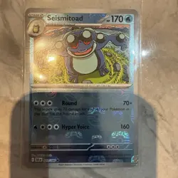 Pokemon TCG: Black Bolt Seismitoad 021/086 Master Ball Reverse Holo PACK FRESH - Image 1