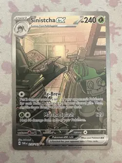 Sinistcha EX - 210/167 - Pokemon TCG - SV Twilight Masquerade - SIR - Near Mint - Image 1