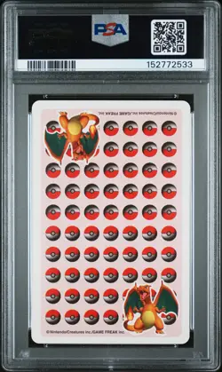 1998 POKEMON STADIUM RED VERSION PLAYING CARDS JACK OF SPADES CHARMANDER PSA 8 - Image 2