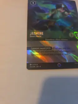Lorcana TCG Jasmine Desert Warrior 212/204 Ursula's Return Enchanted Holo Card - Image 3