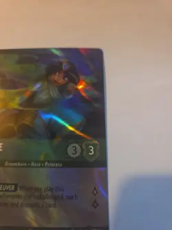 Lorcana TCG Jasmine Desert Warrior 212/204 Ursula's Return Enchanted Holo Card - Image 5