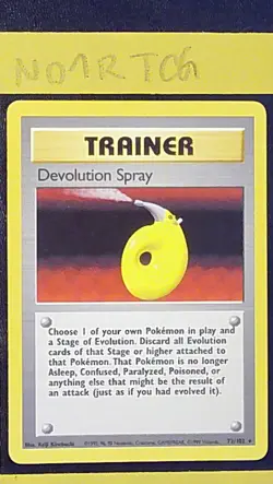 Devolution Spray 72/102 LP+ Base Set Regular Rare Unlimited Pokemon TCG Card - Image 1